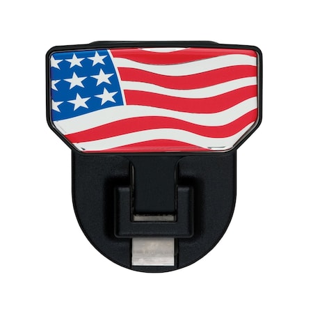 Carr HD UNIVERSAL HITCH STEP AMERICAN FLAG 183032